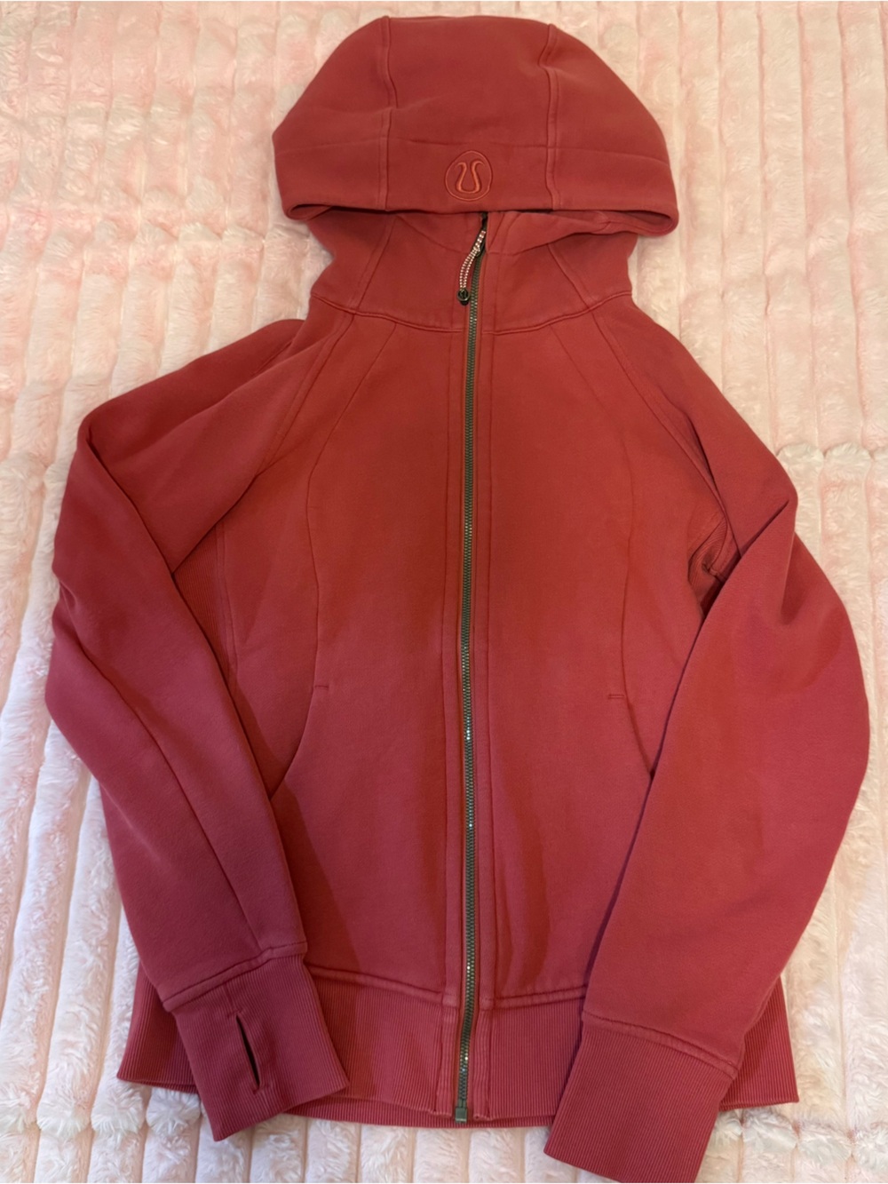 Lululemon red scuba hoodie